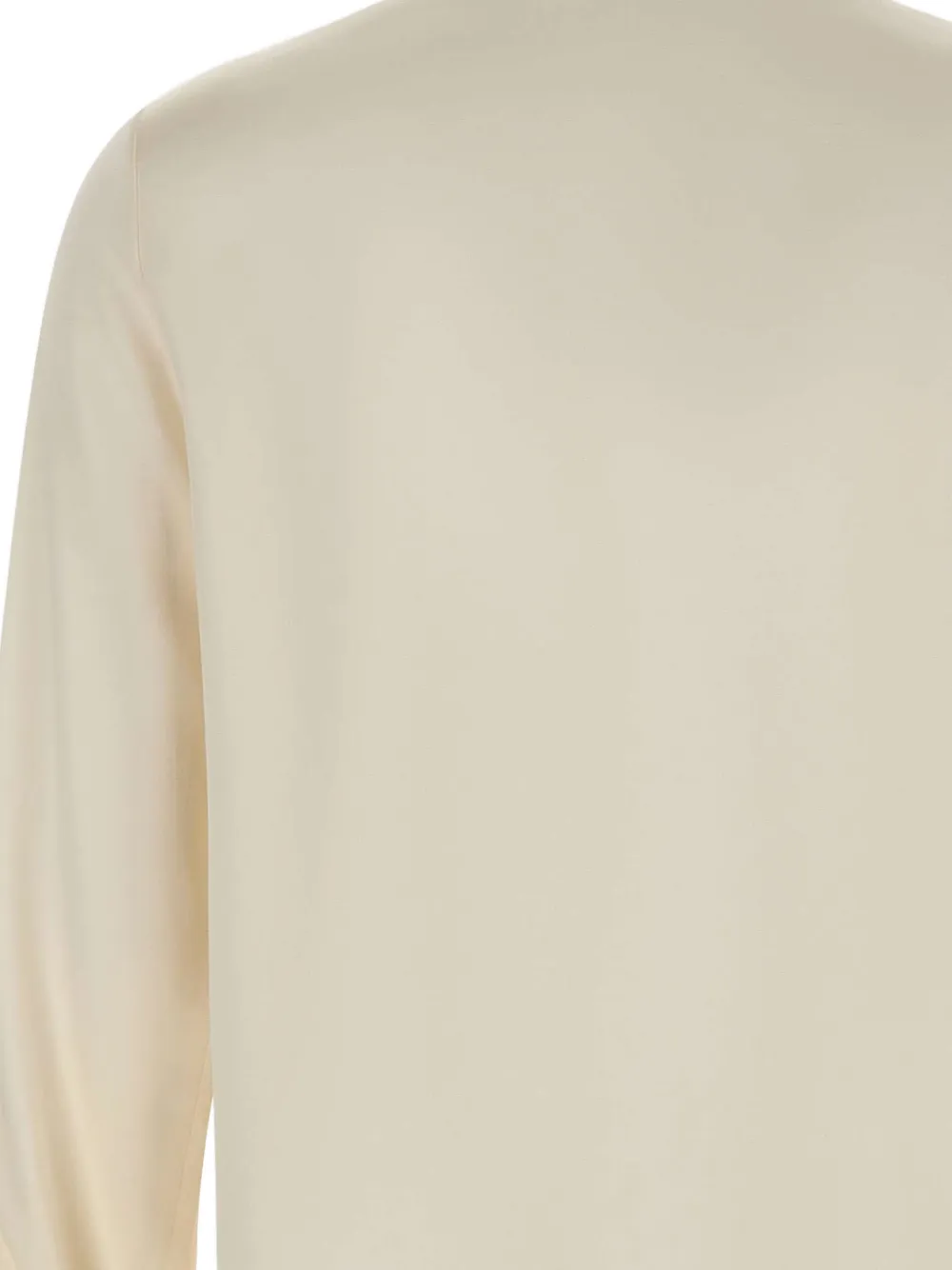 Eleventy Zijden blouse met knopen Beige