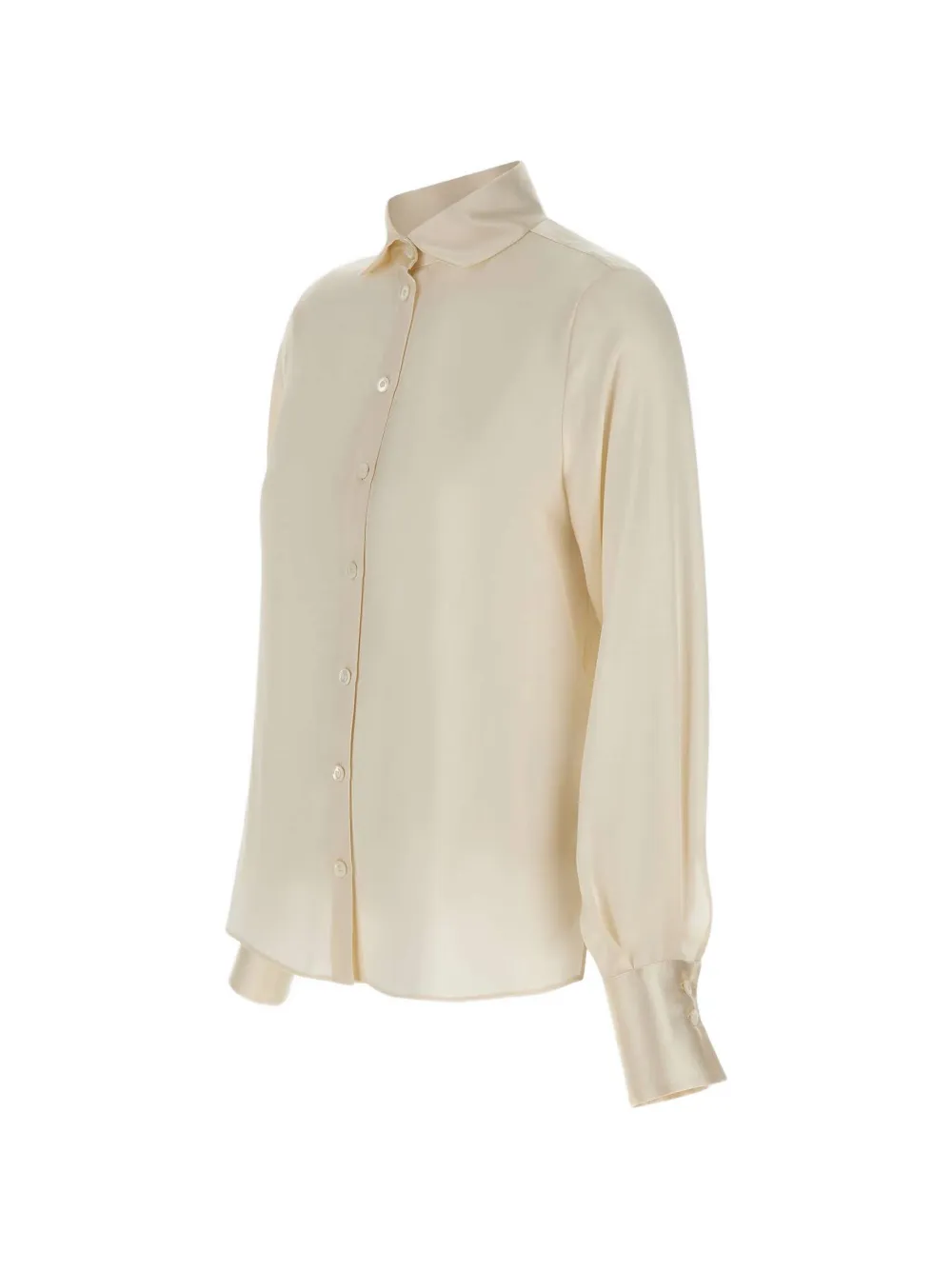 Eleventy Zijden blouse met knopen Beige