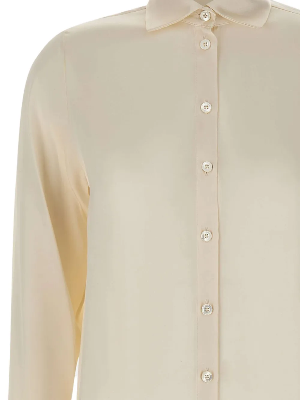  Eleventy Buttoned Silk Shirt - Neutrals 