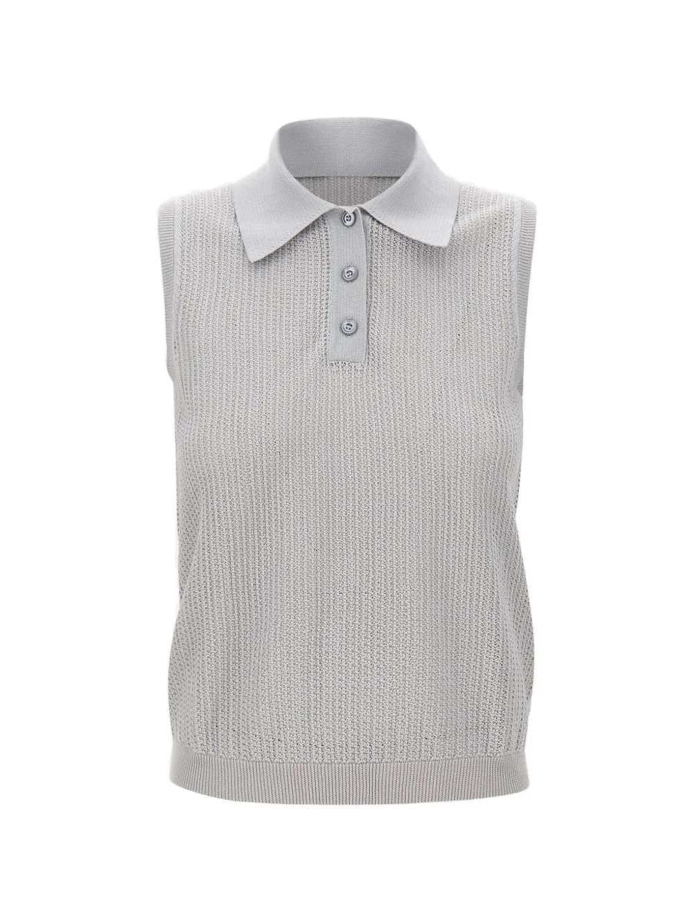 Eleventy button shirt-style knitted top - Grigio