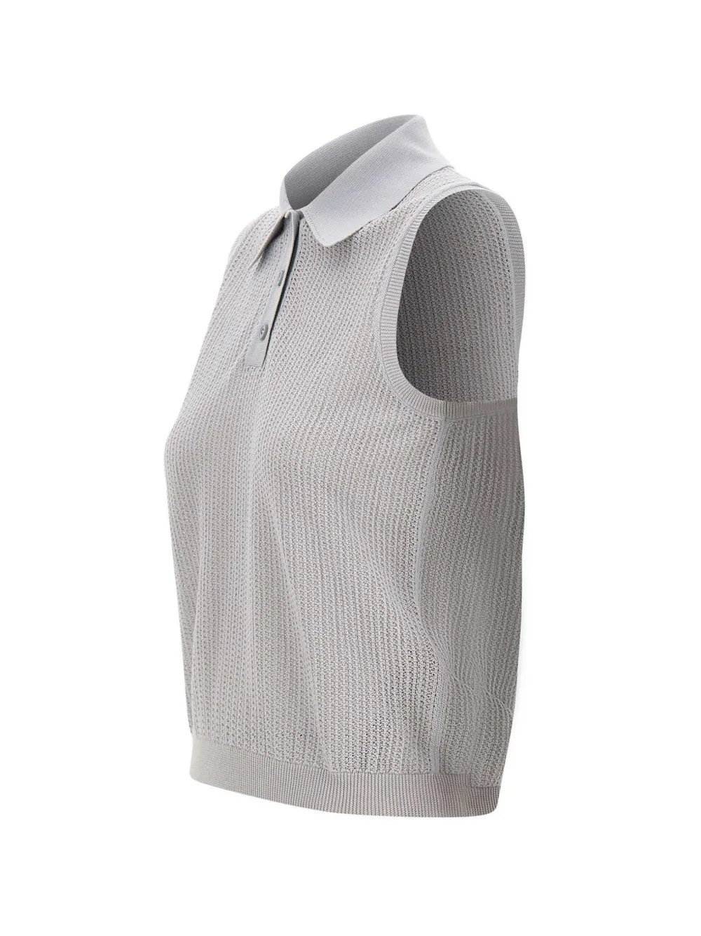  Eleventy Button Shirt-style Knitted Top - Grey 