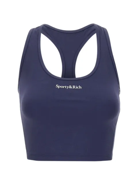 Sporty & Rich logo-detail top