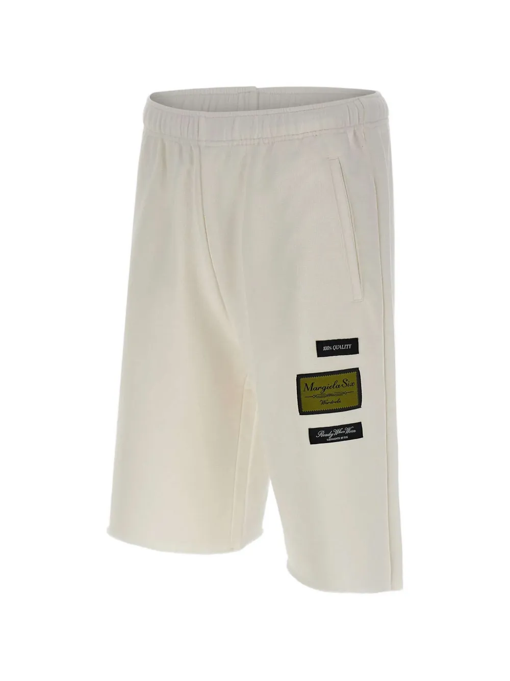 MM6 Maison Margiela Trainingsshorts met logopatch Beige