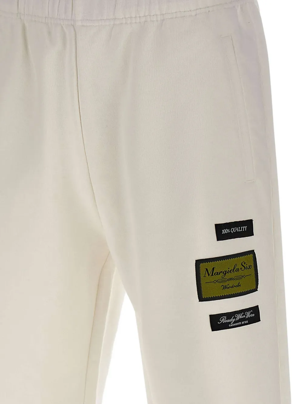 MM6 Maison Margiela Trainingsshorts met logopatch Beige