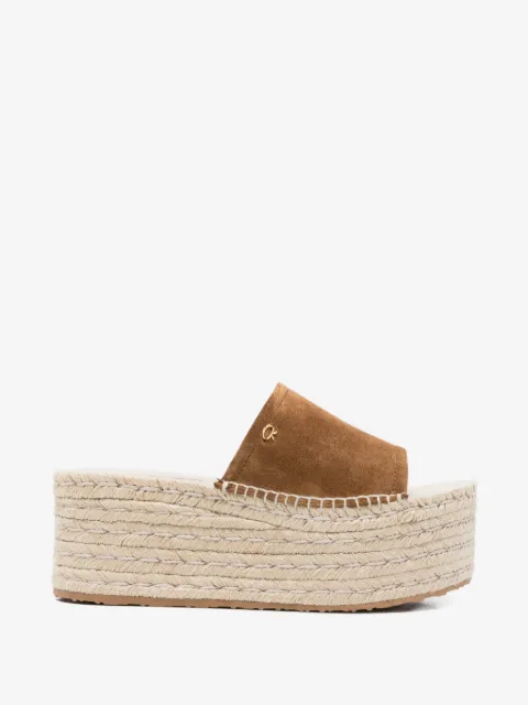 Gianvito Rossi suede heeled espadrilles 