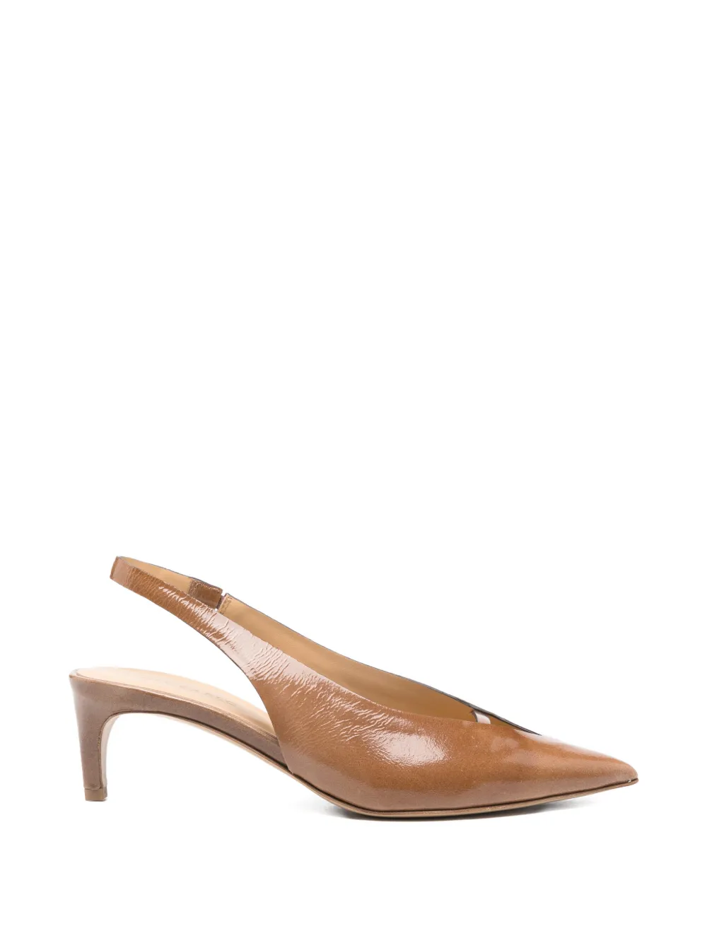 Del Carlo pointed slingback pumps - Marrone