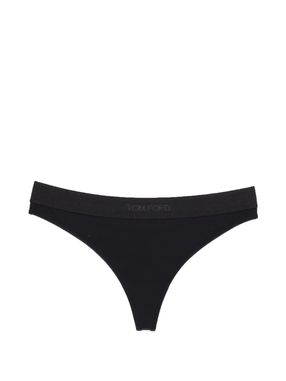 TOM FORD logo-waistband thong - Nero
