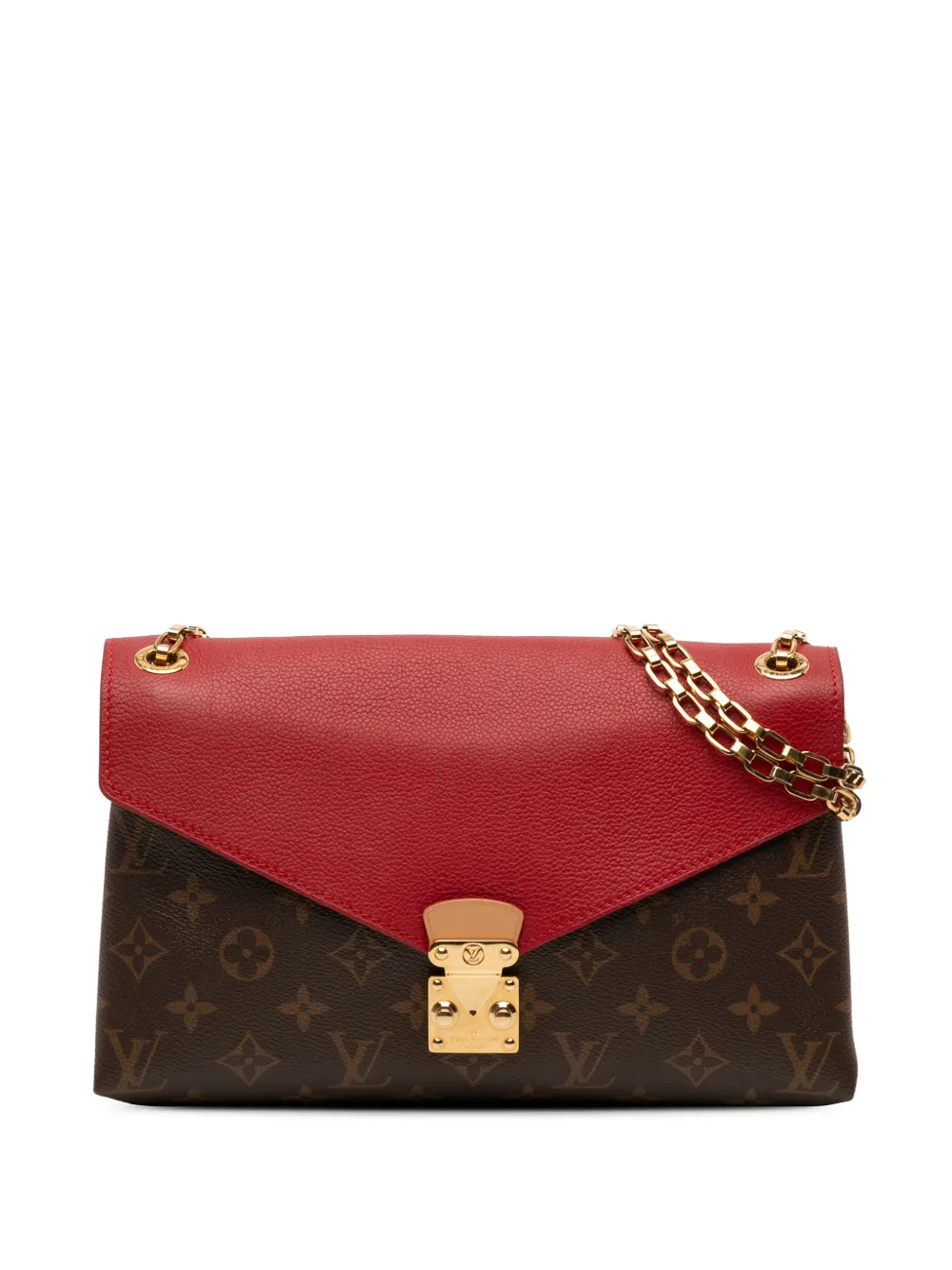 Louis Vuitton Pre-Owned Borsa a spalla Pallas con monogramma e catena 2016 - Marrone