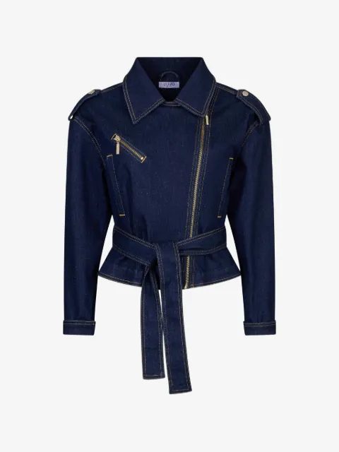 LIU JO denim jacket with belt