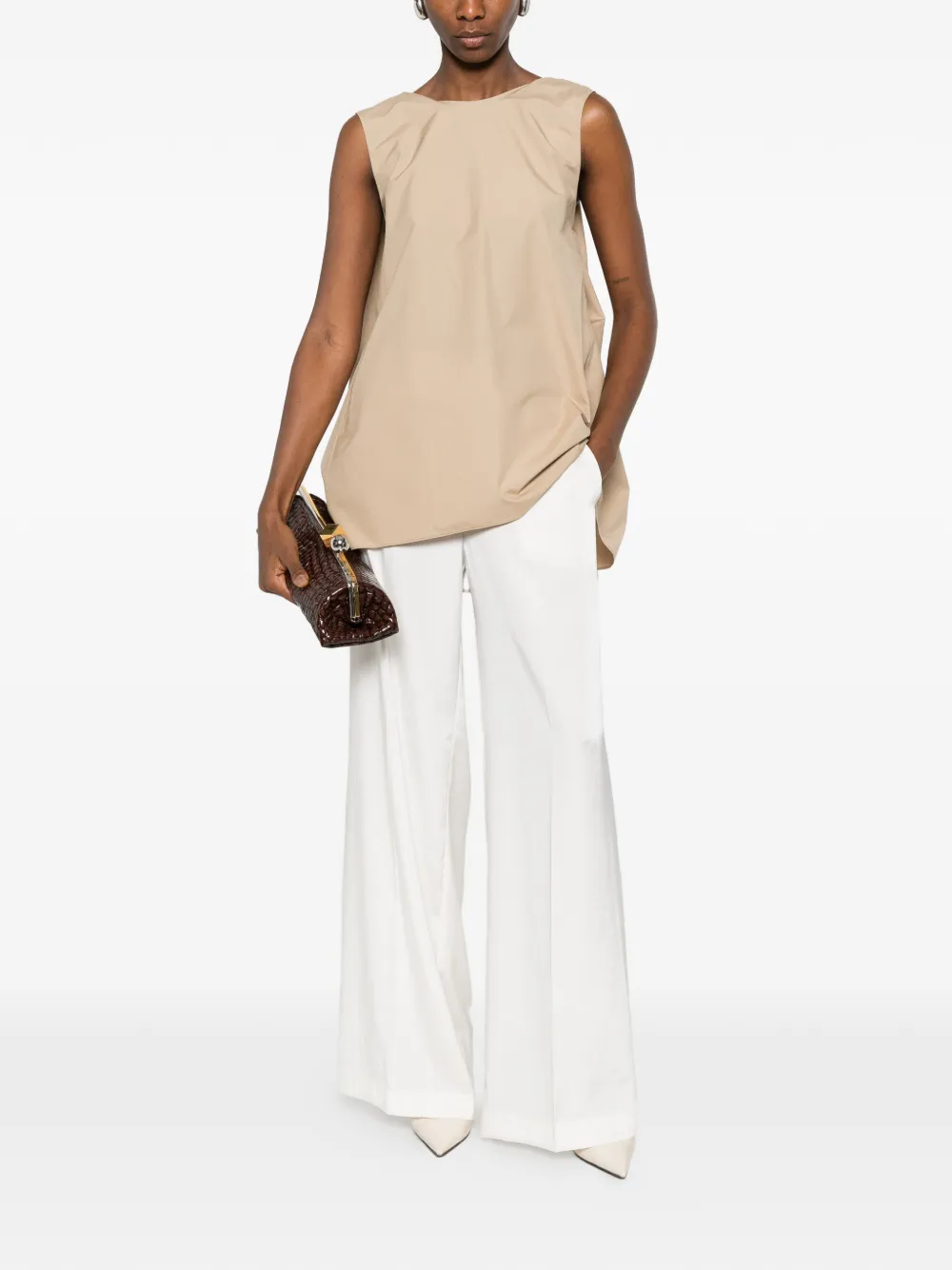  Carven A-line Trapeze Top - Neutrals 