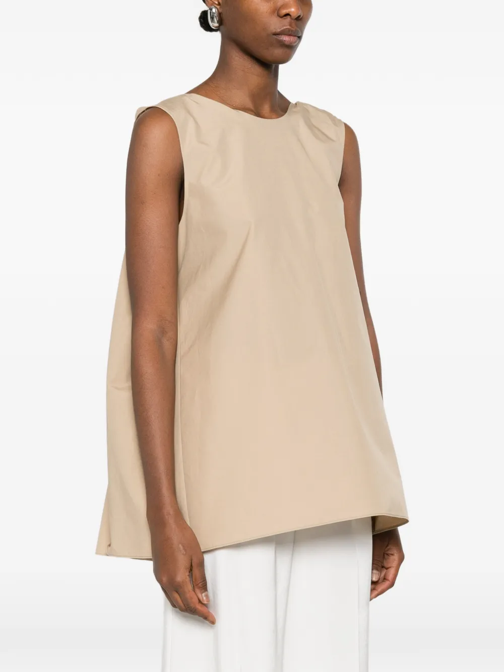  Carven A-line Trapeze Top - Neutrals 