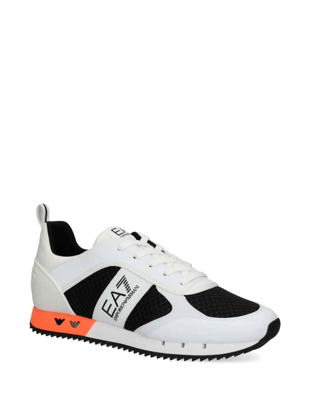 Ea7 Emporio Armani logo-detail lace-up sneakers Wit