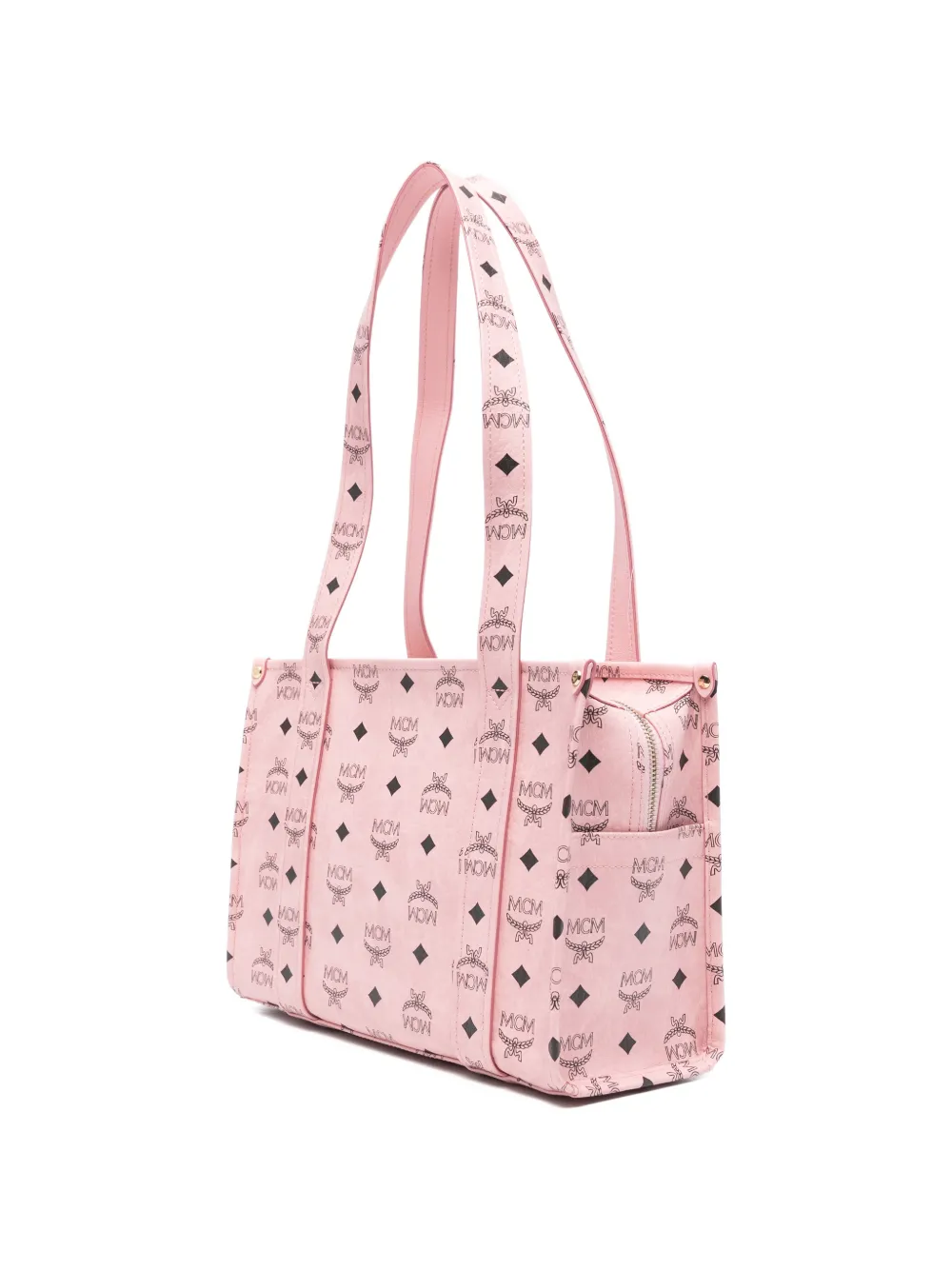  Mcm Logo-print Tote Bag - Pink 