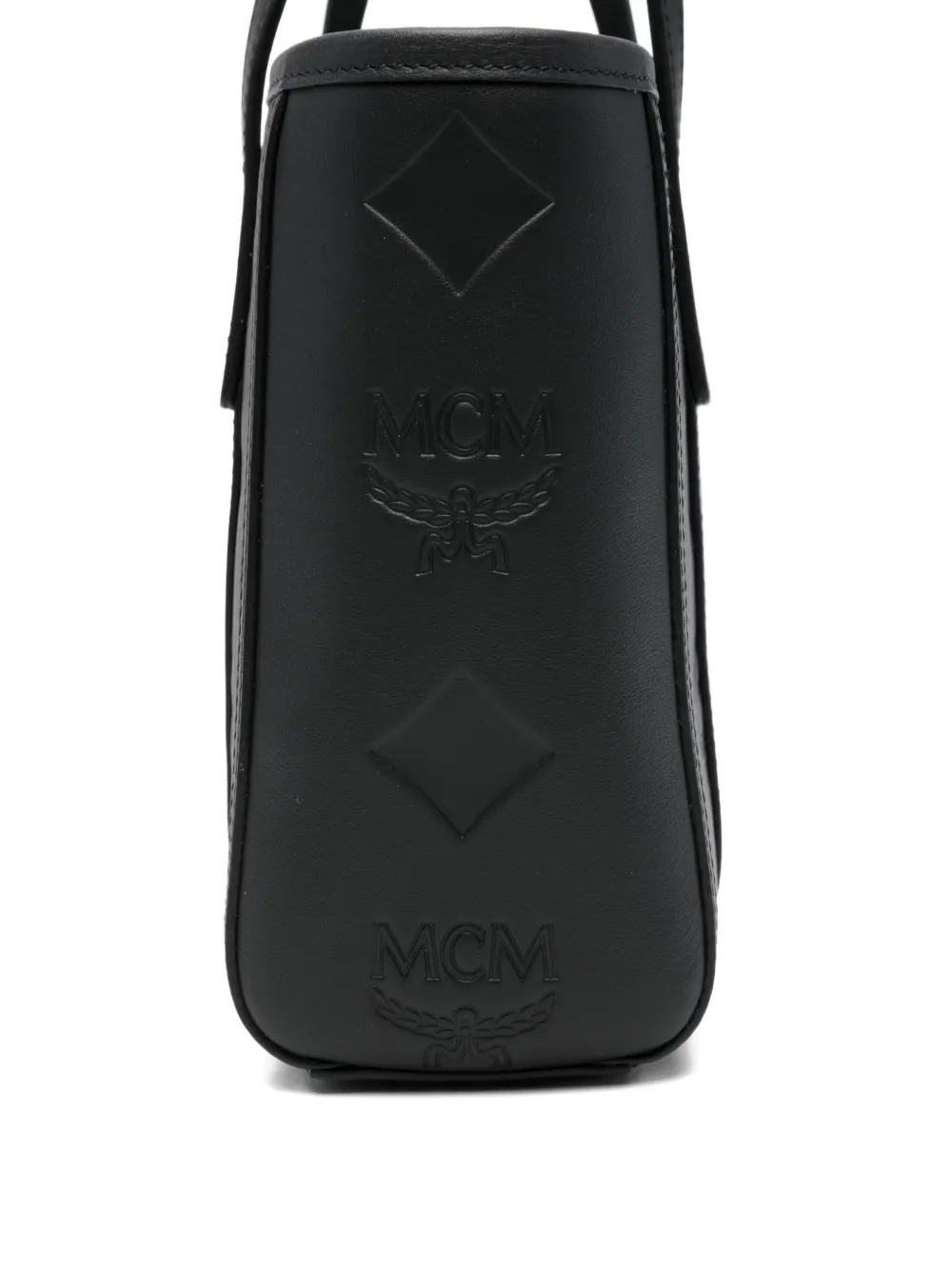 MCM Shopper met logo-reliëf Zwart