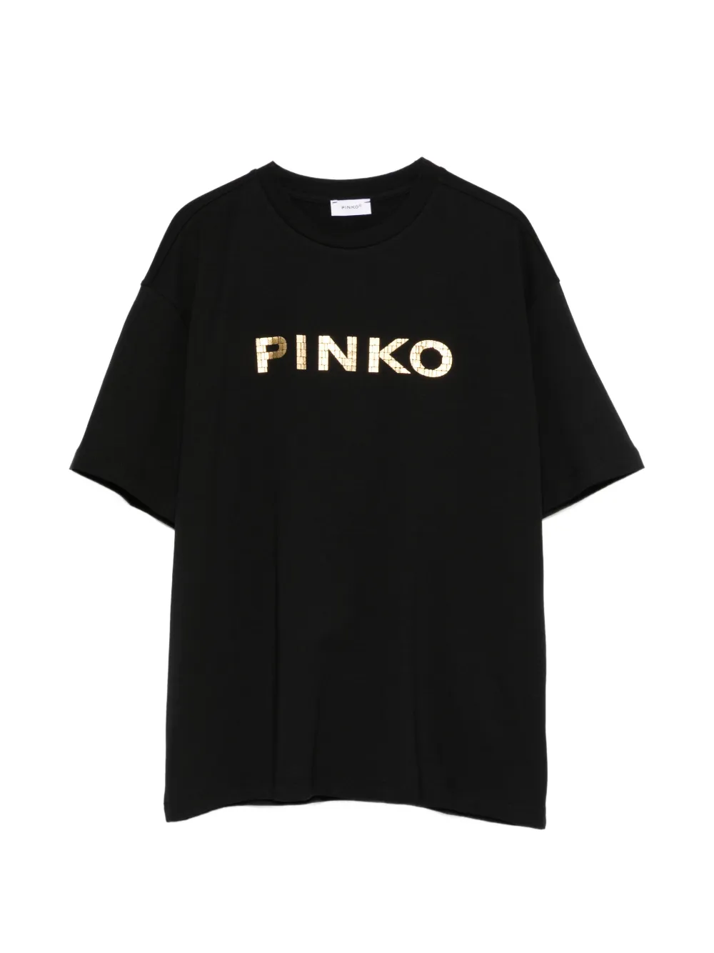 Pinko Kids short-sleeve logo T-shirt - Nero