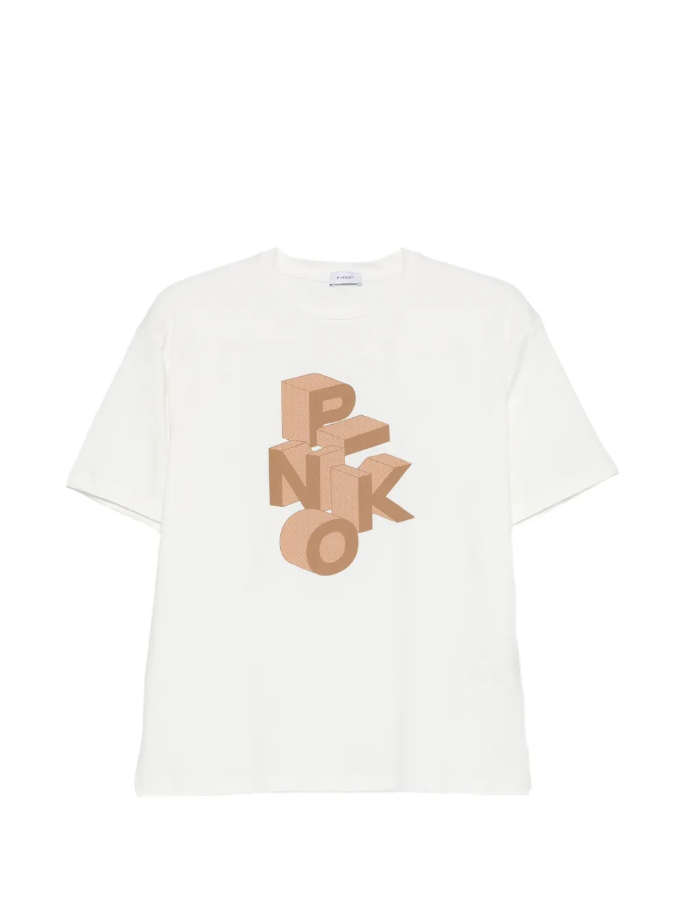 Pinko Kids print T-shirt - Toni neutri