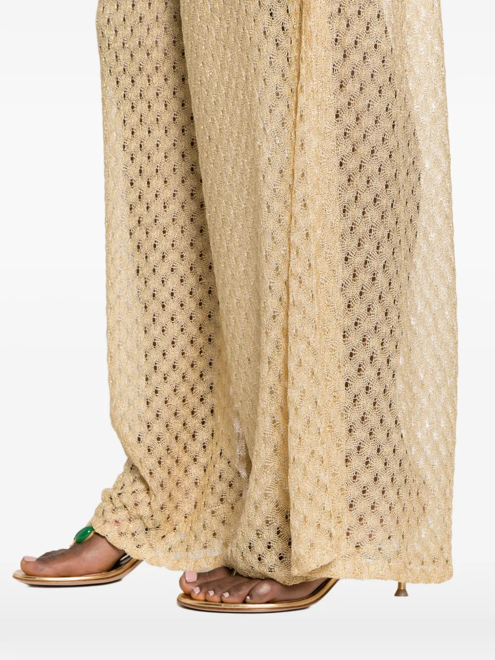 Missoni Broek met elastische tailleband Beige