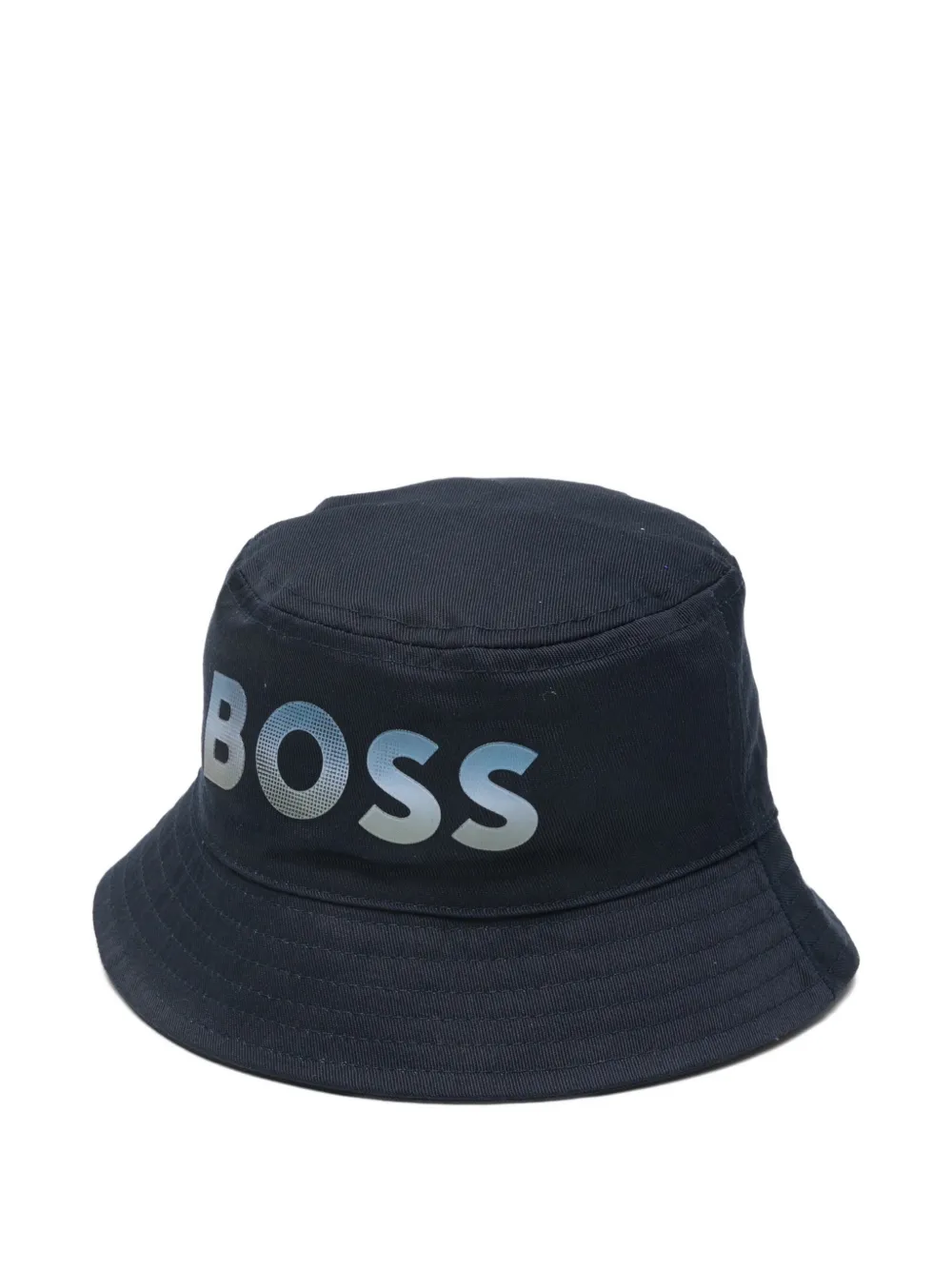 BOSS logo bucket hat - Nero