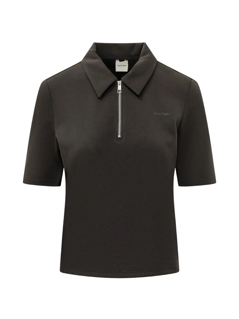 Calvin Klein short-sleeve half-zip polo shirt - Nero