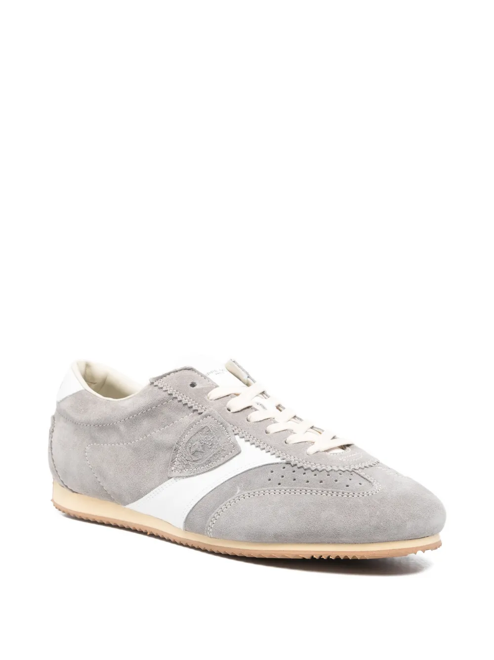 Philippe Model Paris Planche suede-panelled sneakers Grijs