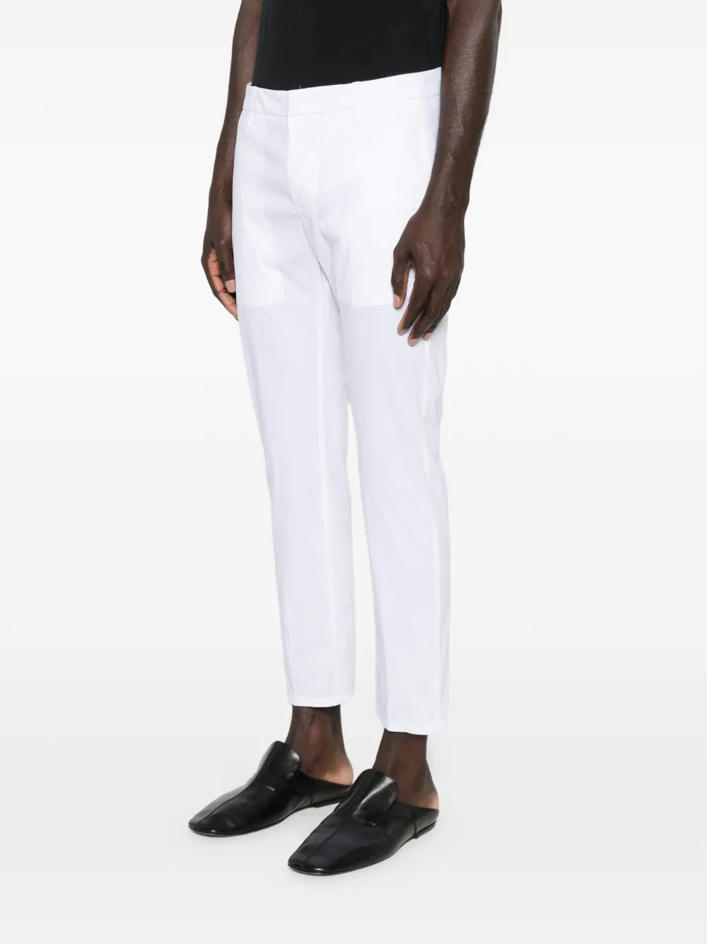 DONDUP Broek met zak aan de voorkant Wit