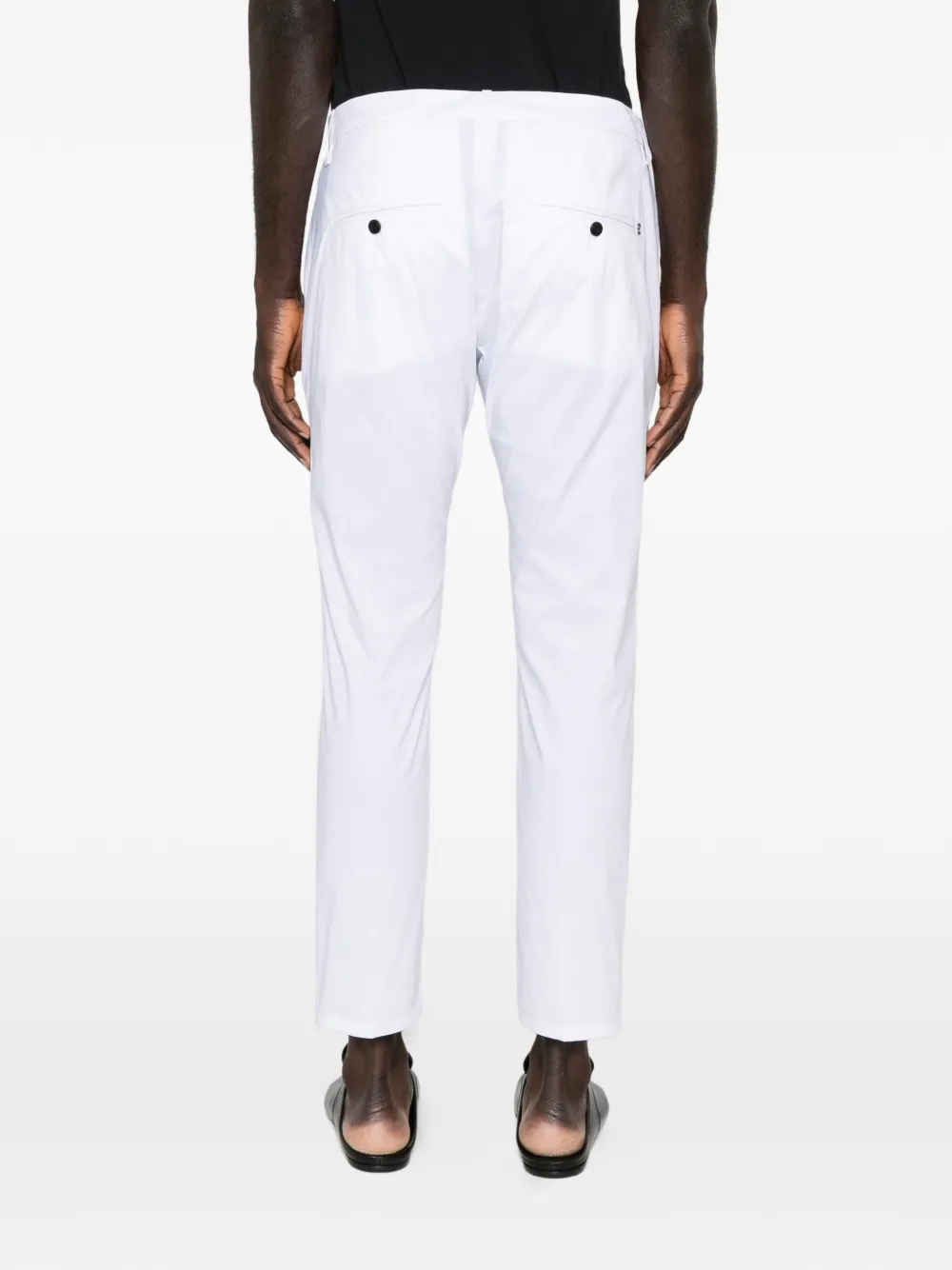 DONDUP Broek met zak aan de voorkant Wit
