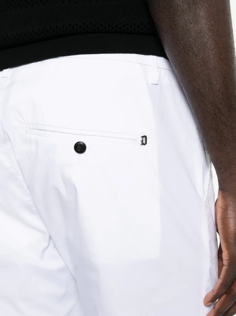 DONDUP Broek met zak aan de voorkant Wit