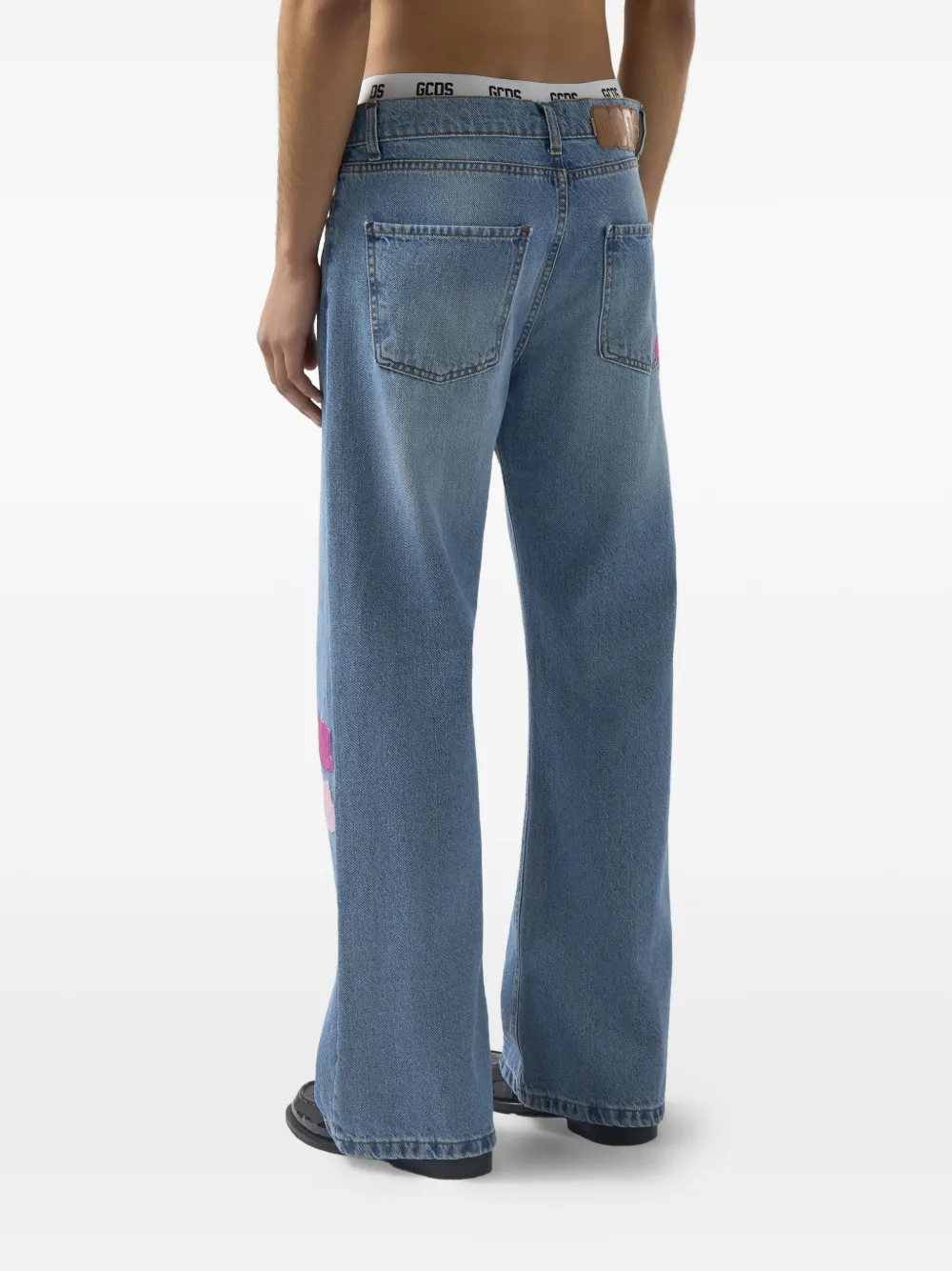GCDS x Hello Kitty denim broek Blauw