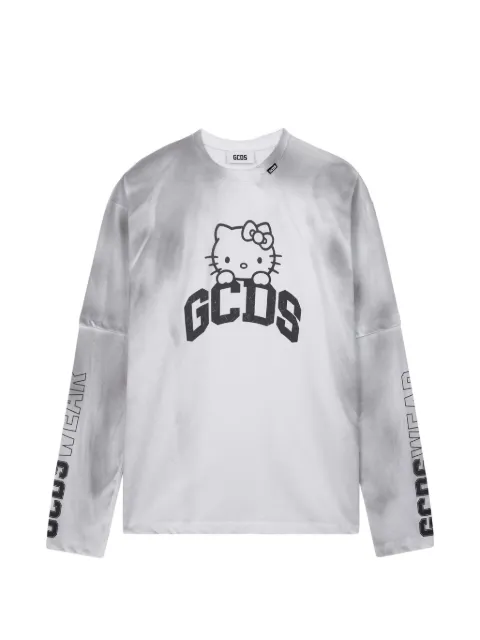 GCDS x Hello Kitty long-sleeved cotton T-shirt