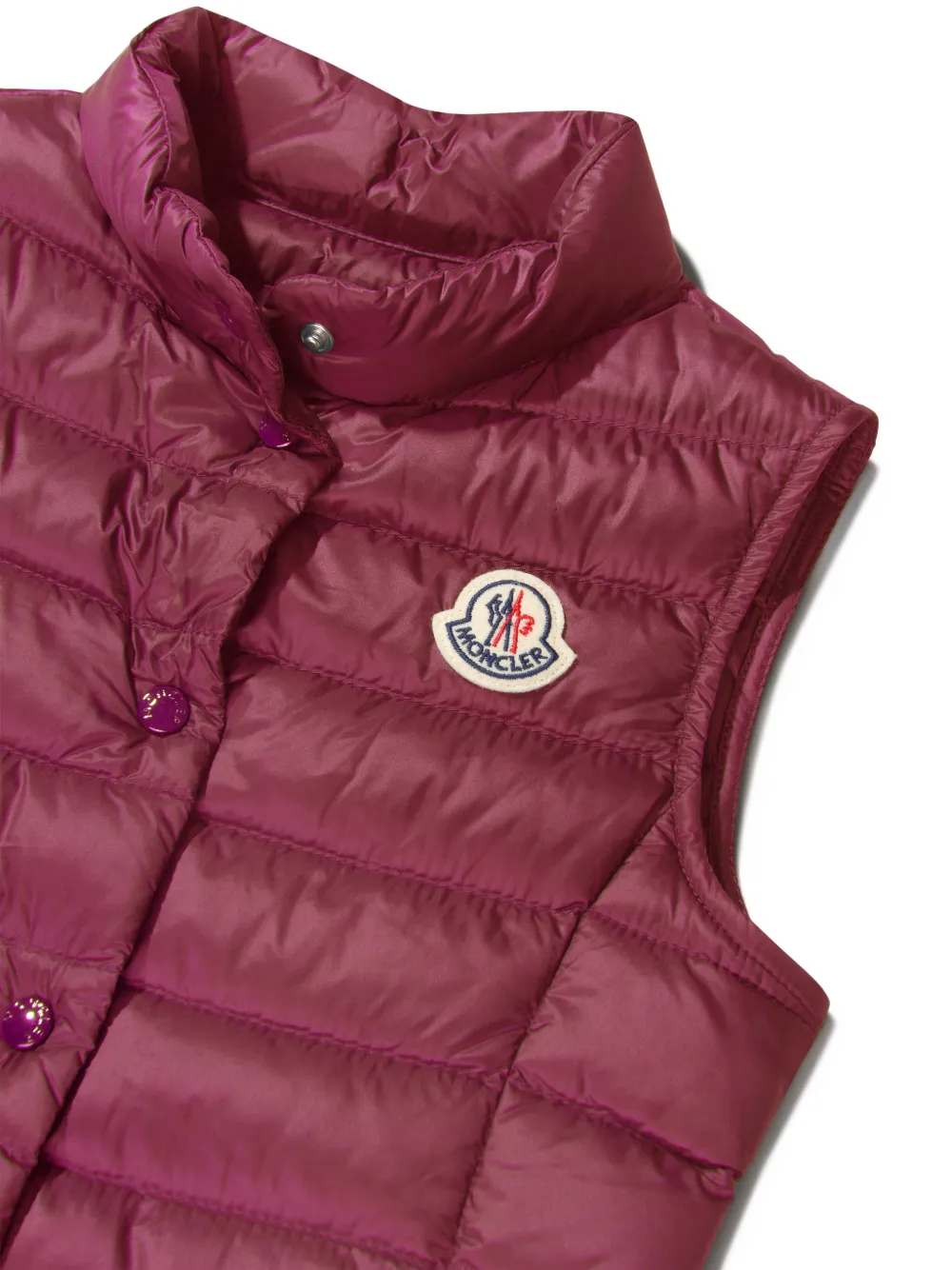 Moncler Enfant Liane bodywarmer met knopen Rood