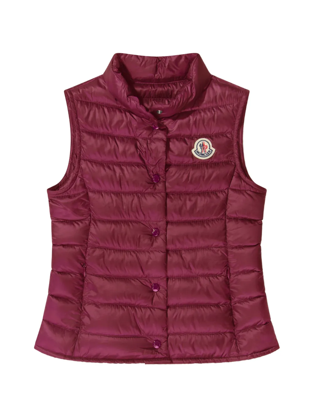 Moncler Enfant Liane bodywarmer met knopen Rood
