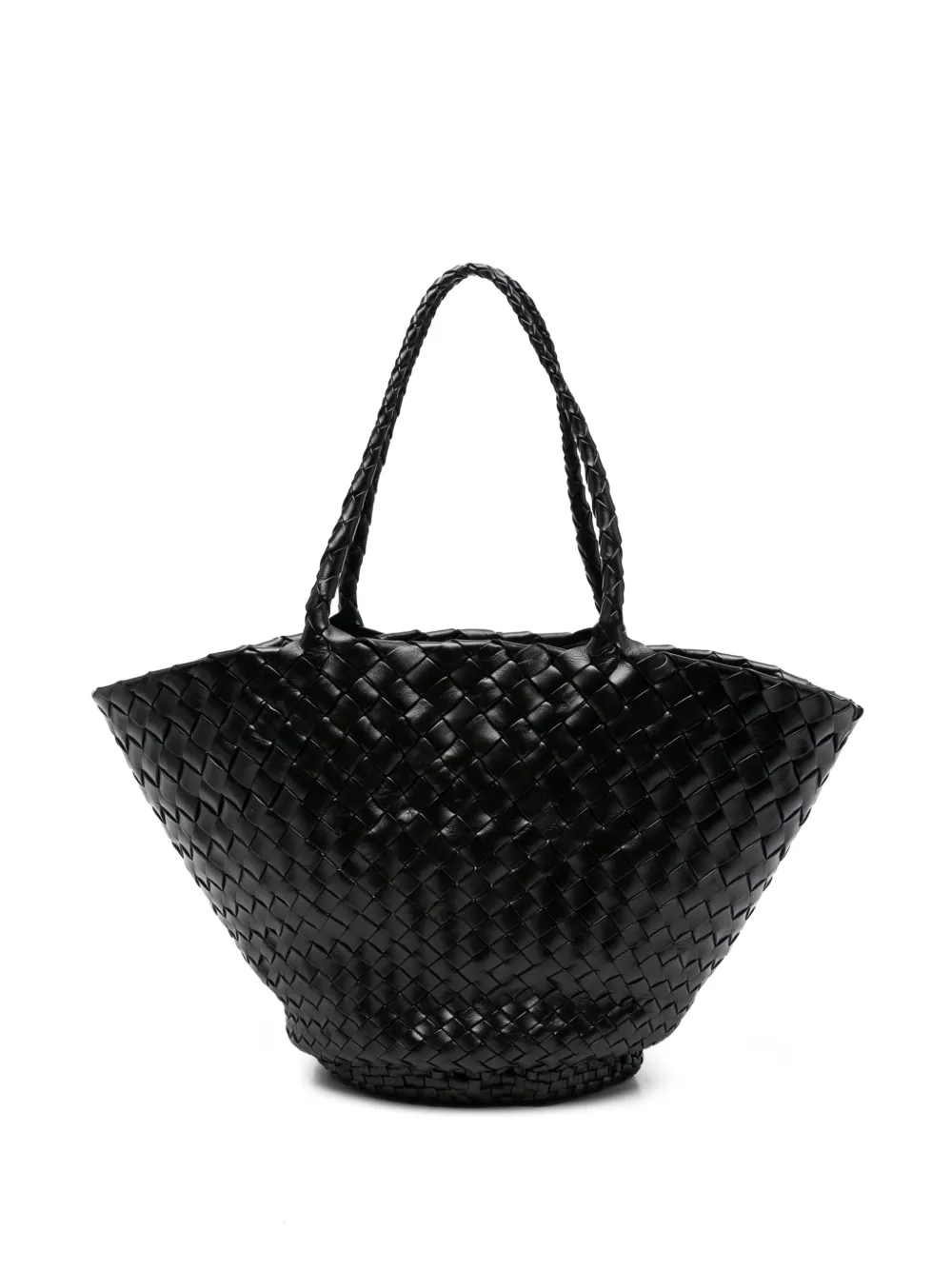 DRAGON DIFFUSION Egola woven braided shoulder bag - Nero