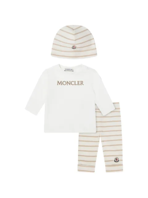 Moncler Enfant set de pantalones a rayas