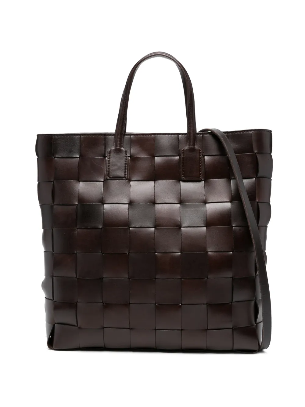 DRAGON DIFFUSION medium Pinowoven tote bag - Marrone