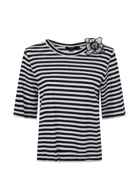 Seventy flower striped T-shirt