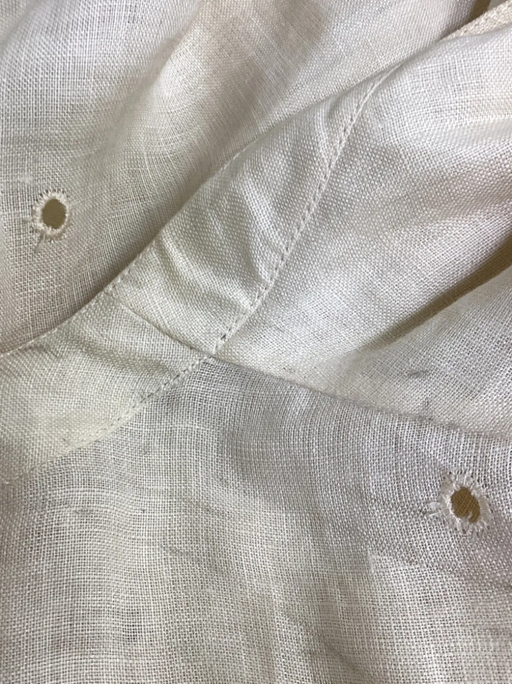 Button-Down Eyelet Shirt
