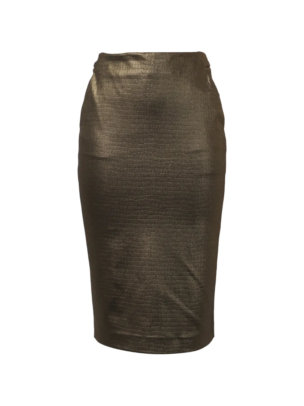 Max Mara textured midi pencil skirt - Oro
