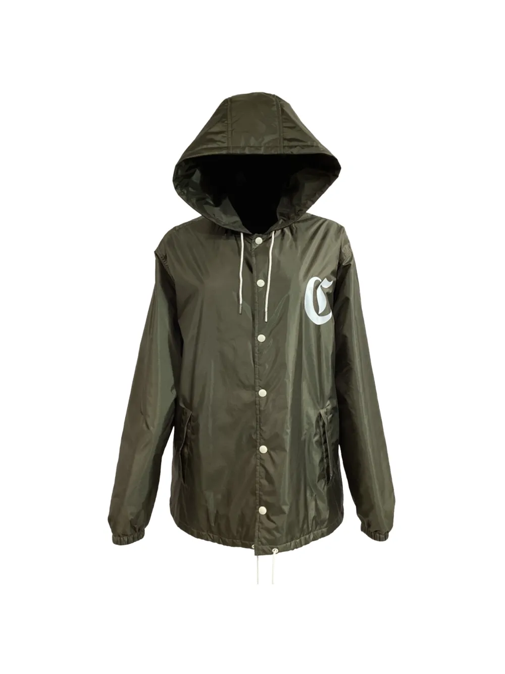 Celine Pre-Owned logo-print hooded jacket - Verde