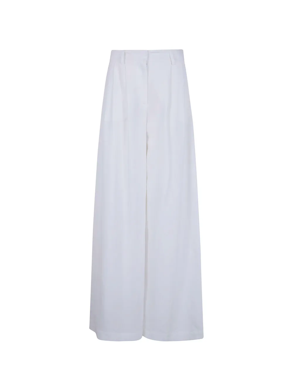 DRHOPE pleated wide-leg trousers - Weiß