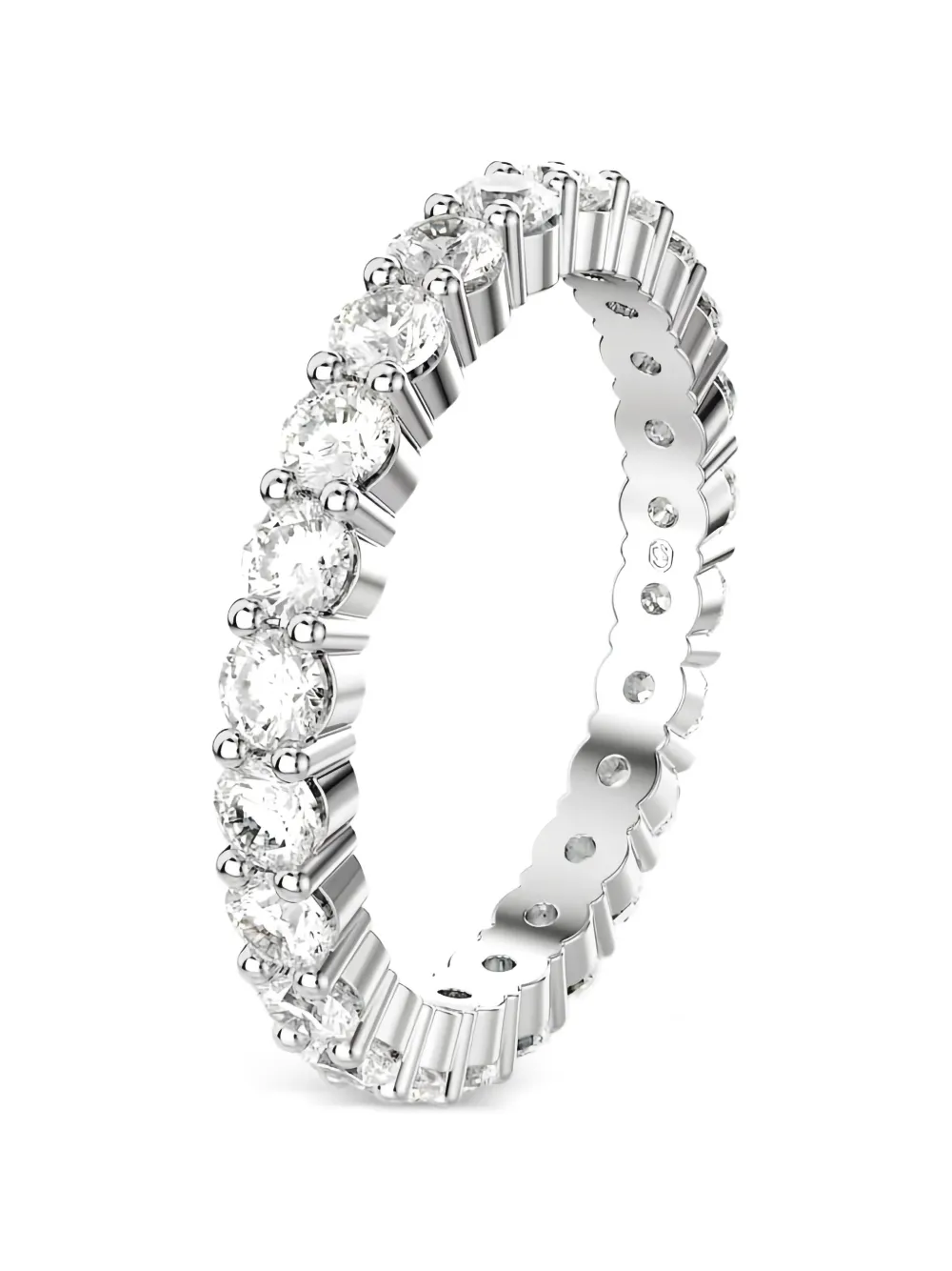 Swarovski Halo crystal ring - Argento