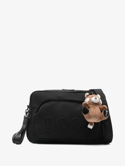 BOSS Kidswear شنطة حفاضات منقوشة