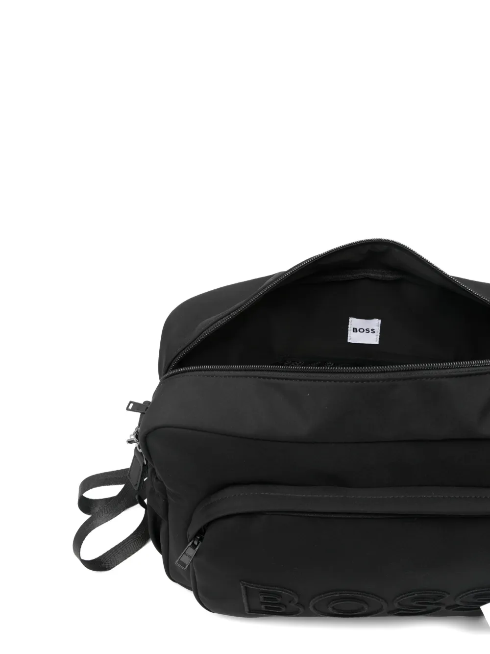 BOSS Kidswear Luiertas met reliëf Zwart