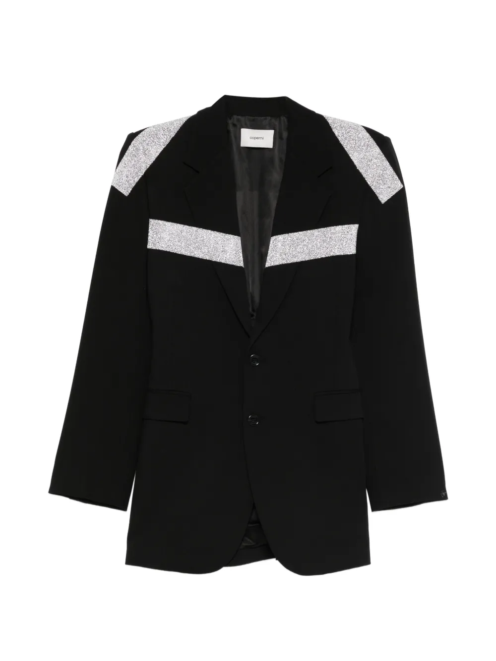 Coperni embellished single-breasted blazer - Nero