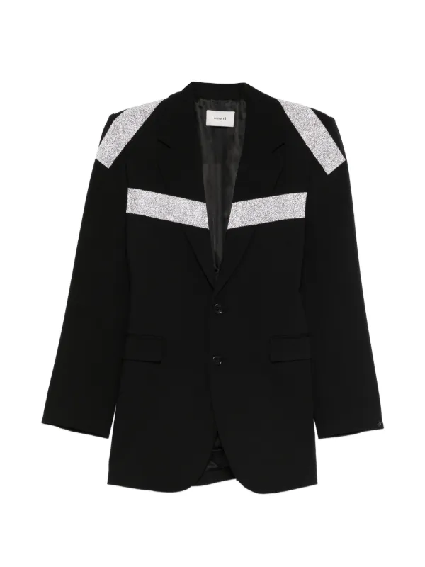 Coperni Embellished Single-breasted Blazer in Black