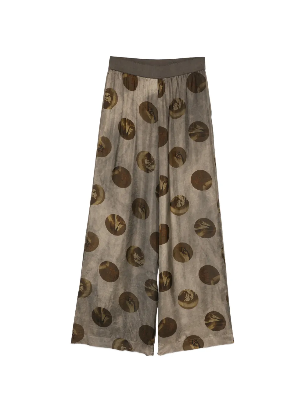 Uma Wang circle-print trousers - Grigio