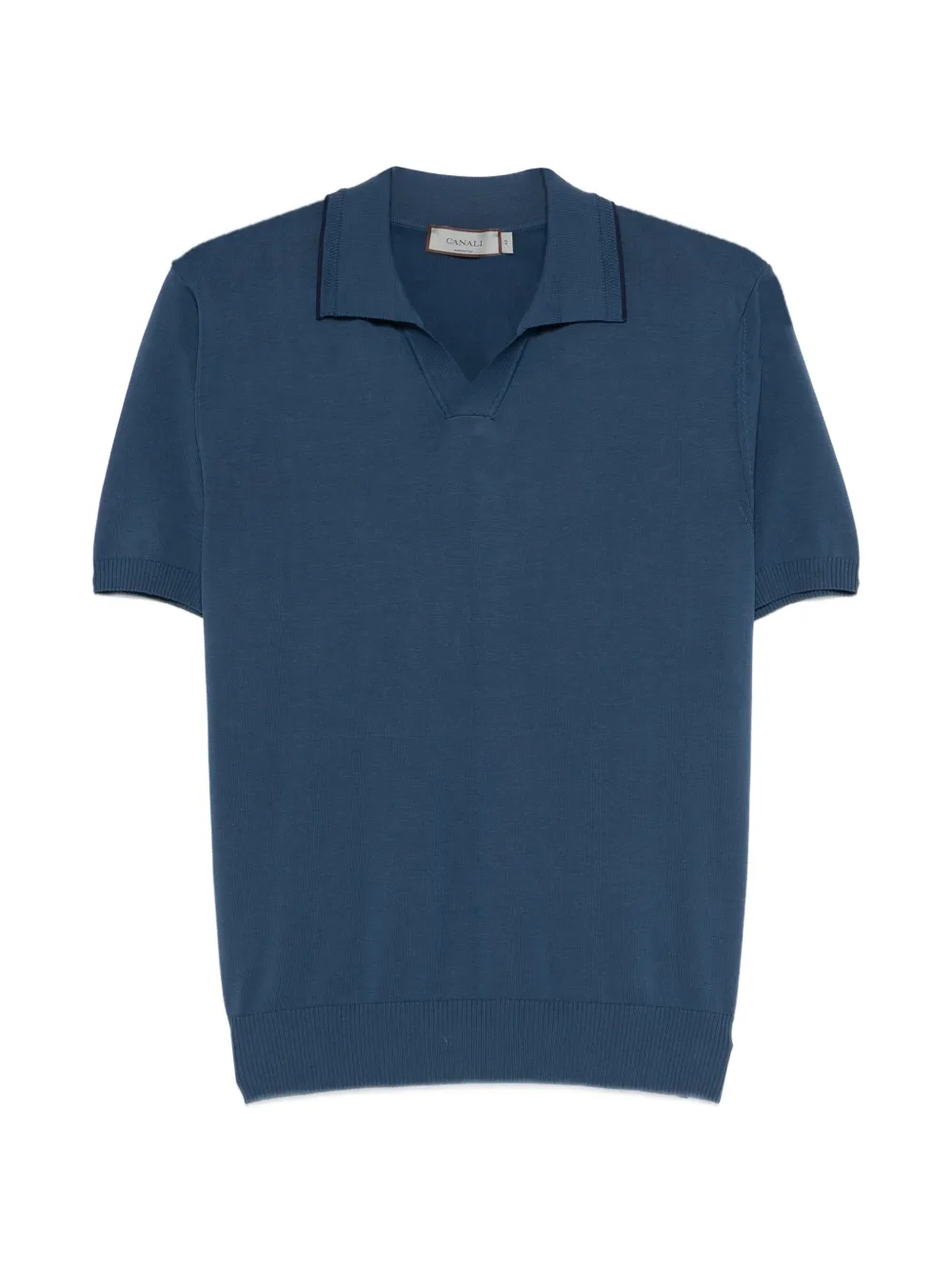 Canali T-shirt con scollo a V - Blu
