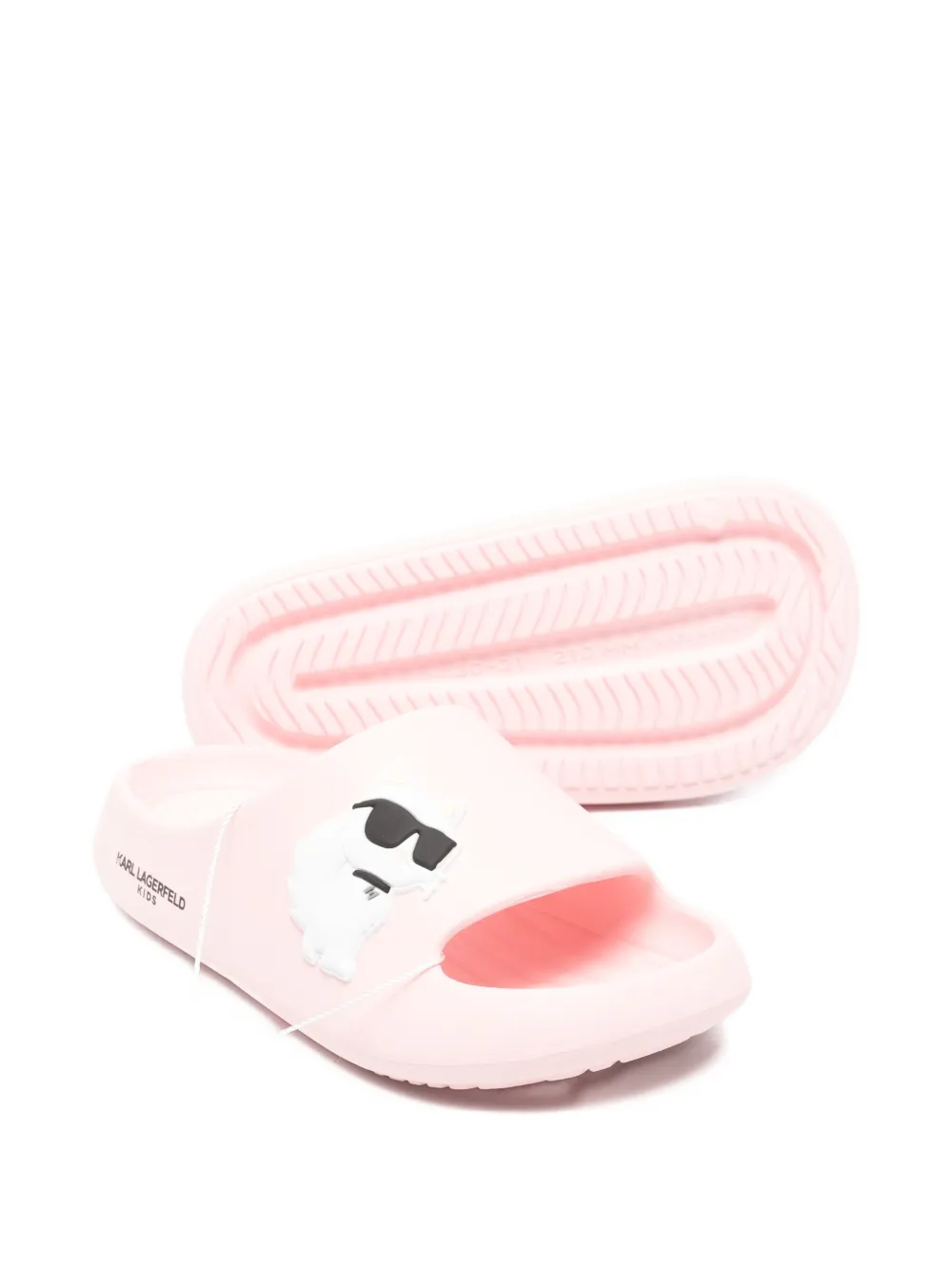 Karl Lagerfeld Kids cartoon slippers Roze