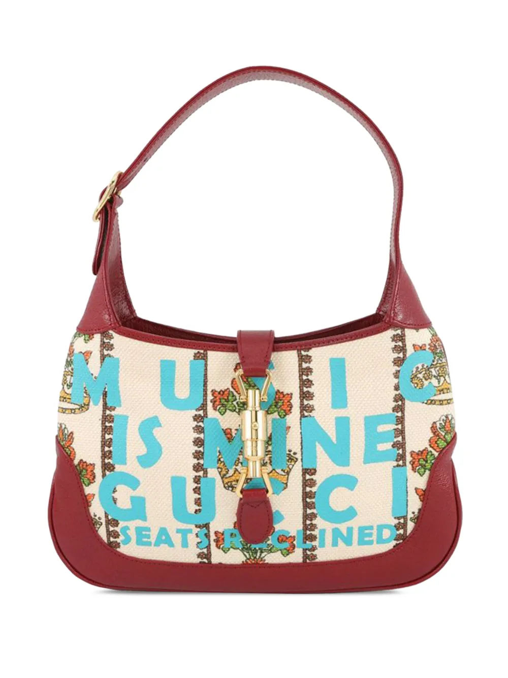 Gucci Pre-Owned Borsa a tracolla Jackie 1961 100 Centennial Music piccola in tela 2016-2026 - Marrone