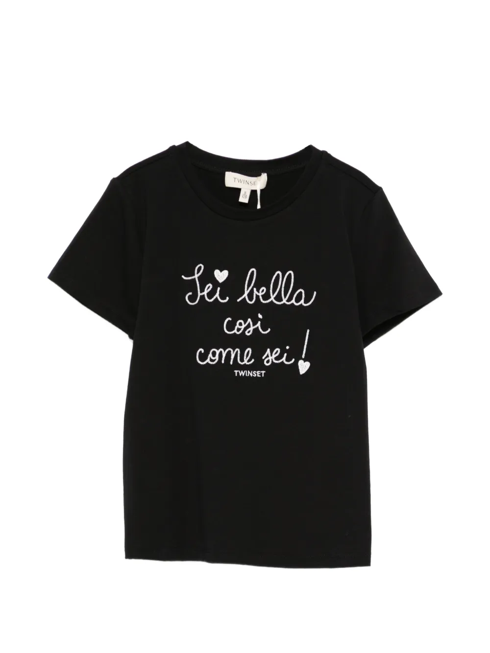 TWINSET Kids Sei Bella T-shirt - Nero