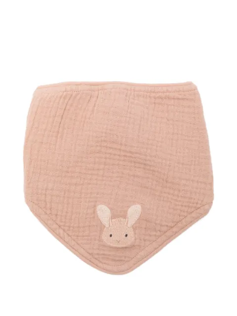 Donsje rabbit appliqué bib